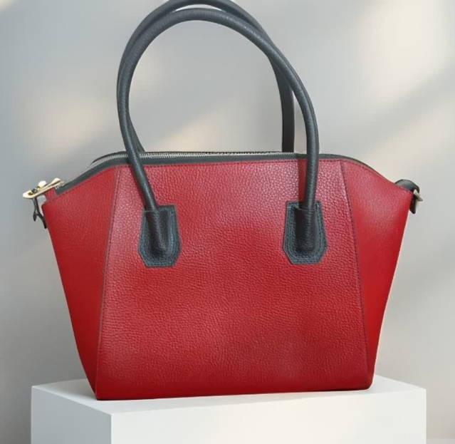 Elegant Cow Leather Handbag